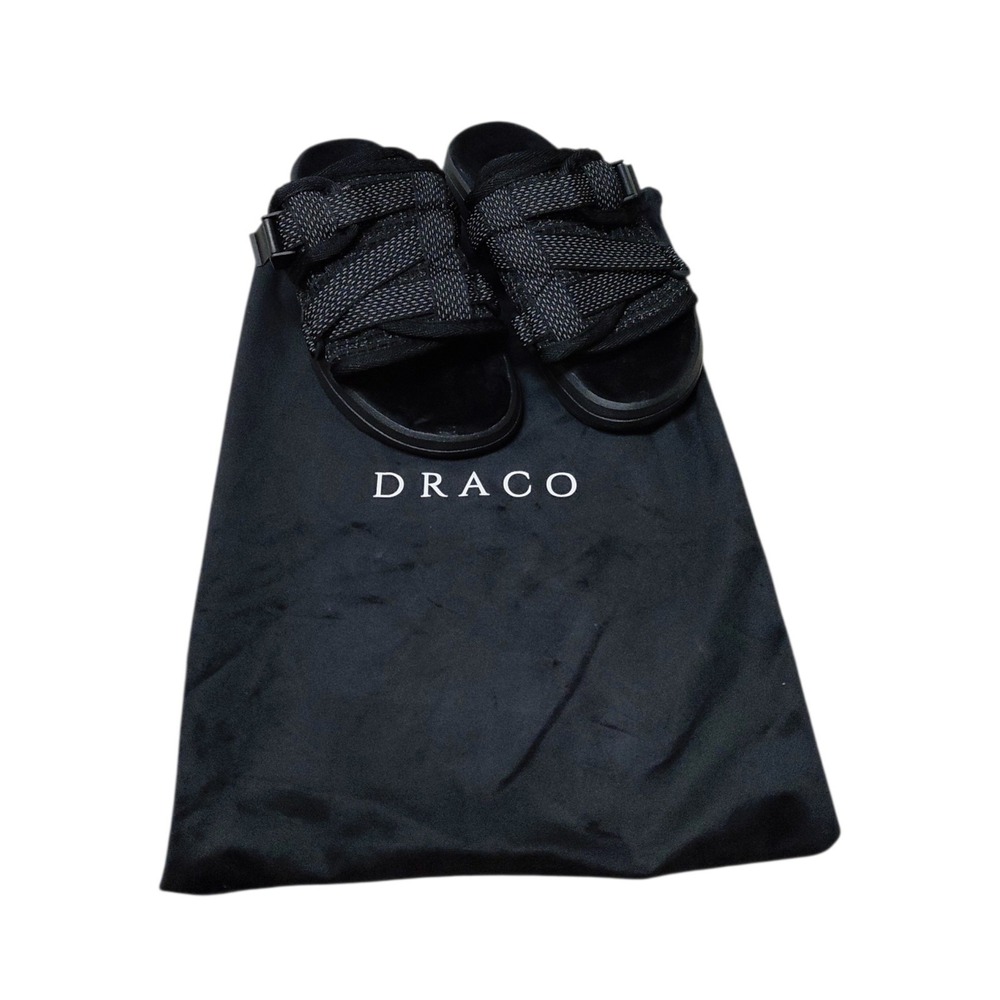 Draco Reflective Draco Slides Thunder Size 5-6 with travel bag